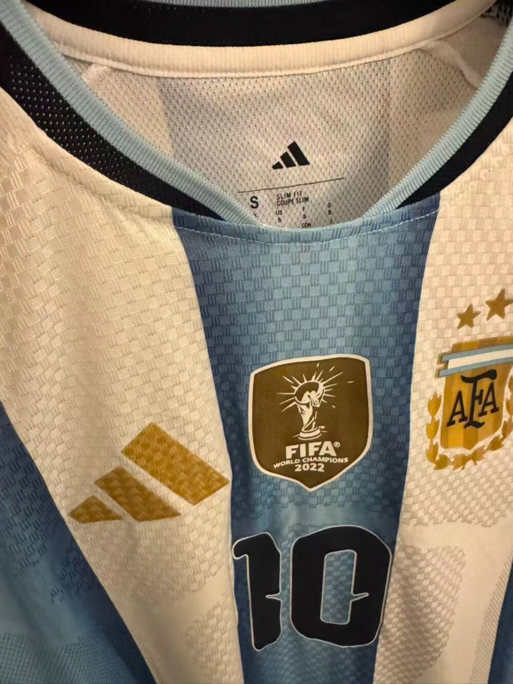 Blue White #10 Soccer Fan Jersey 2026 World Cup - Picture 7 of 8